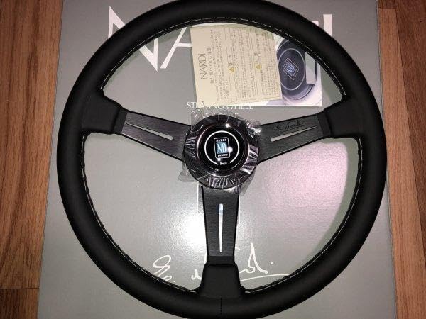 【新品未使用 正規品】ナルディ N130 360mm BKレザーBKスポーク NARDI NARDI CLASSIC ナルディ クラシック ブラックレザー＆ブラック